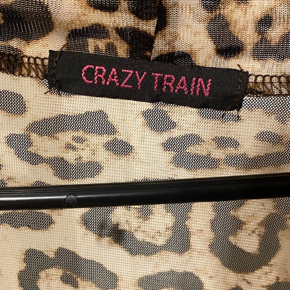 Crazy Train Leopard Print Mesh Kimono - Picture 3 of 3